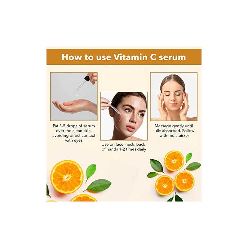 Suero Facial Con Vitamina C, Vitamina E Y Ácido Hialurónico