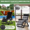 ABORON Zero Gravity Lounge Chair Recliner Folding Patio Lawn Chaise