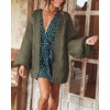 Cicy Bell Women's Open Front Chunky Knit Cardigans Loose Lantern