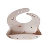 mushie Silicone Baby Bib | Adjustable Fit Waterproof Bibs (Dinosaurs)
