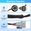 INFINAUTO 81565-0C070 Left Tail Light Socket Wiring Harness for Toyota