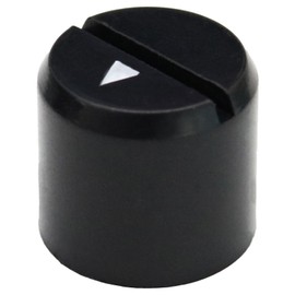 6mm Splined Hole Small Slot-Top Equipment Plastic Control Knob Pack of 10