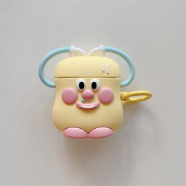 Cute Cinnamoroll Pom Pom Purin Case for Airpods Pro Gen 2 1 2 Pro 3 Wireless Bluetooth Headsets Protective Cover (airpods 1 or 2,Heart)