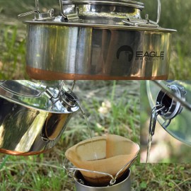 KALUGII Kettle Dedicated Spout Coffee Drip Skitter (Titanium (For Eagle Products 0.7L)