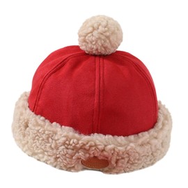 Milageto Baby Winter Hat Gift Windproof Landlord Hat for Infant Children Boys Girls Kids Red