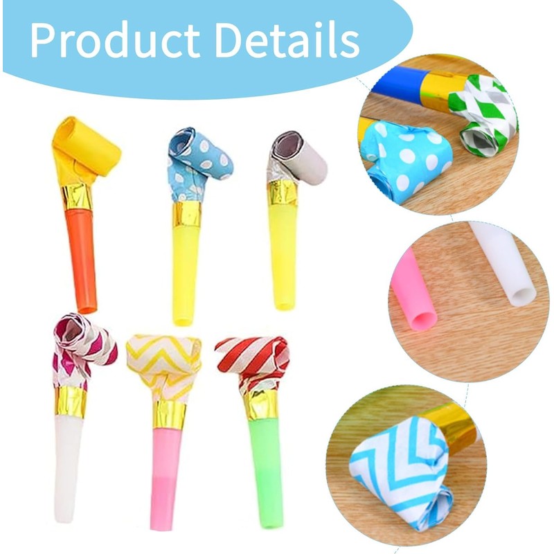 Oykrueats Pack of 20 Children's Birthday Party Bunnies, Mixed Colours,