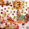 200 Pieces Fall Confetti, Thanksgiving Maple Leaves, Turkey, Pumpkin, Acorn