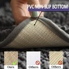 RUN HELIX Bath Mat Set, Soft Chenille Non-Slip Bath Mat,