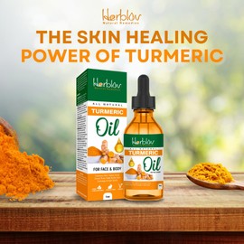 Turmeric Oil – Dark Spot Facial Serum for Face & Body – Natural Skin Brightening Serum & Hyperpigmentation Treatment – Turmeric Glow Serum Cleanses, Fights Acne, Evens Tone, Scars – for All Skin Types