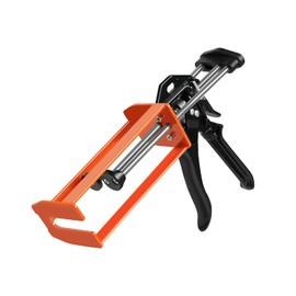 Epoxy Gun Dual Component 200ml – Manual 1:1 & 2:1 Ratio Adhesive Applicator for Epoxy, Urethane, Acrylic,High-Thrust 2-Part Adhesive Gun for Panel Bonding, Structural & Plastic Repair,Orange