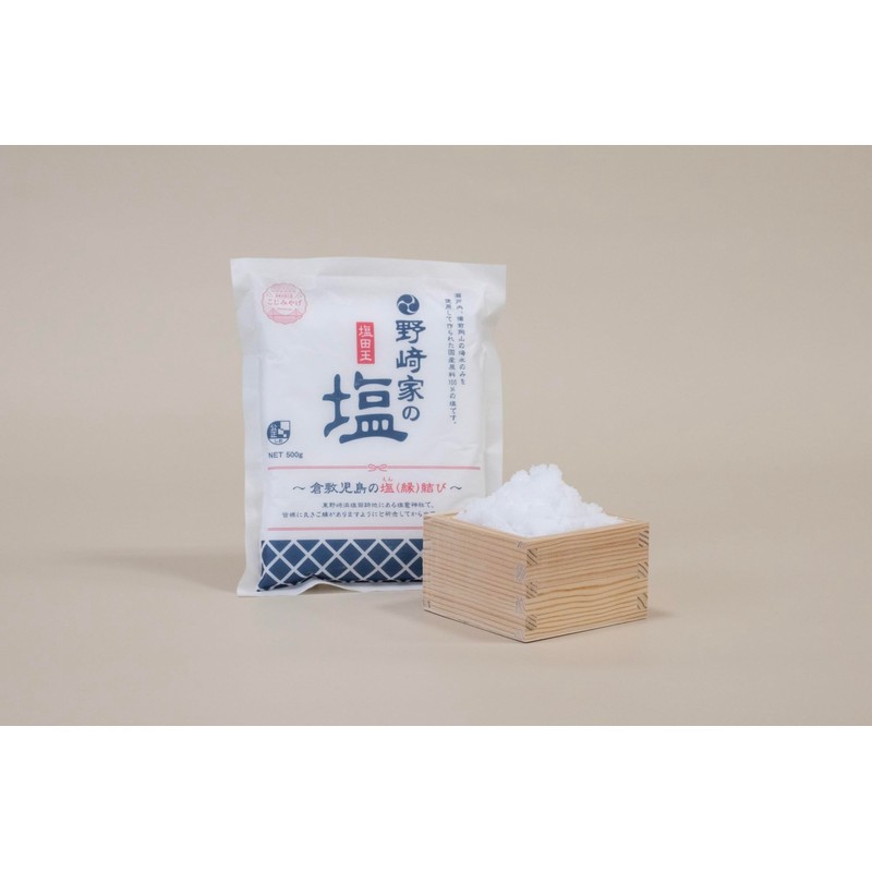 Shiotao Nozakiya Salt Produced in Okayama Prefecture, 17.6 oz (500