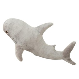 Champracer Shark Plush Toy, Plush Shark Toy, Stuffed Toy Sharks, Soft Shark Cushion, Perfect Cuddly Playmate for Kids' Birthdays and Special Occasions (80 cm, Grey)