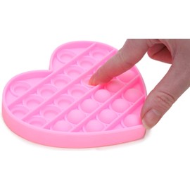 Toyland® Push Bubble Pop Bubble Sensory Fidget Toy (Random Colour Heart)