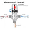 Thermostatic Mixing Valve, 1/2 NPT Threaded Water Temperature Control Valve,
