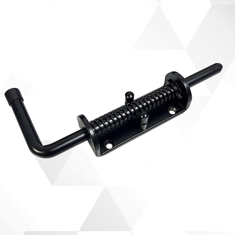 Aiwaiufu 8.5inch Black Heavy Duty Spring Loaded Latch Pin, Galvanized