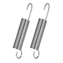 3-5/8 Inch Recliner Spring Long Neck Hook Style Couch Springs Silver Stainless Steel Recliner Springs Replacement Parts Recliner Mechanism Tension Spring for Recliner Sofa Spring Replacement(2 Pack)