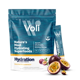 VOLI WELLNESS Sobres de electrolitos en polvo Voli  Bebida de electrolitos sin azúcar añadido para hidratarse  Apto para dietas cetogénicas y ayuno,  