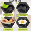 6 Pack Eggs Rings, Stainless Steel Egg Cooking Rings, Round