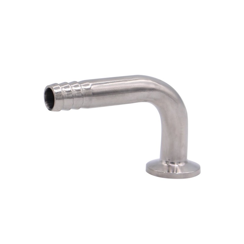 DERNORD Sanitary Hose Barb Pipe Fitting 0.75" Tri Clamp (25MM