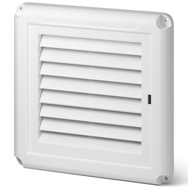Adair 100mm (4 Inch) Square Vent Cover - White 155mm