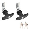 2 Packs T-Handle Door Lock, Truck Camper Trailer Locking Latch,