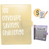 PIN&WEI 100 Envelope Challenge Binder, Savings Challenges Sheets，Budget Binder with