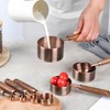 Smithcraft Copper Measuring Cups & Spoons Set 8, Stainless Steel