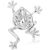 Silver Tone Frog Brooches Pins for Men，boy and girl suit