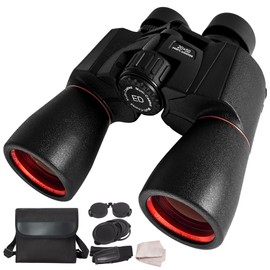 Binoculars for Adults, 20 x 50, 22 mm Eyepiece HD Binoculars with FMC Lens, ED Night Vision, BAK4 Field, Durable, Shockproof, Wide Field of View for Beginners, Bird Watching, Hunting