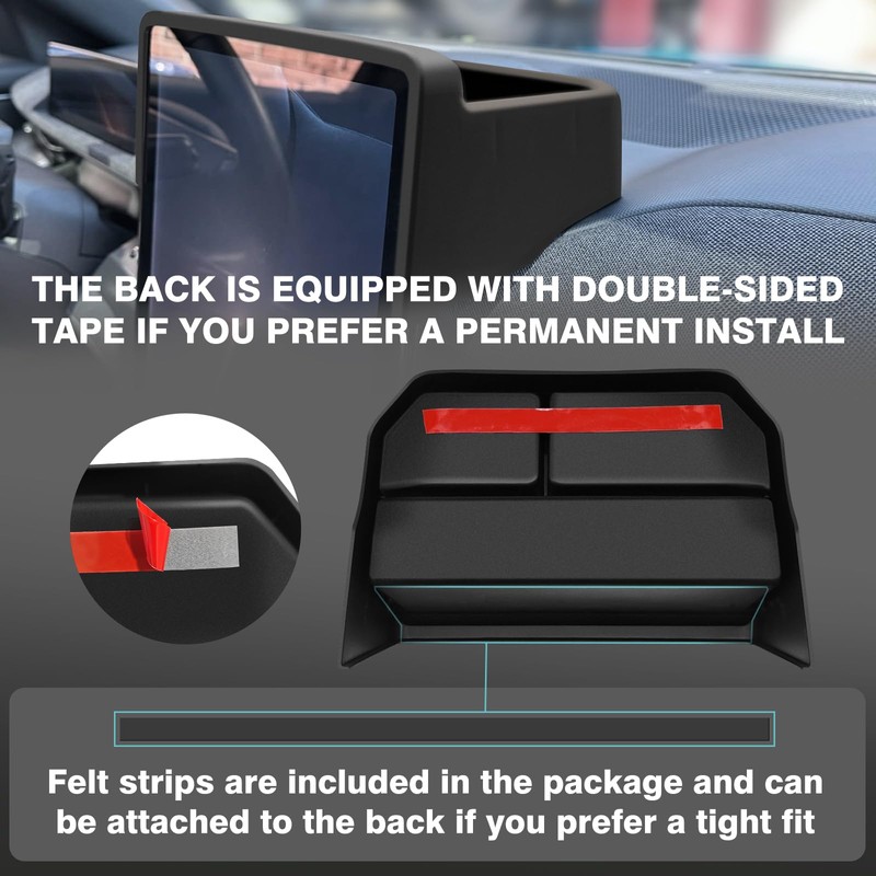 BestEvMod Upgraded Gen2 Center Console Dash Storage Box Tray Compatible