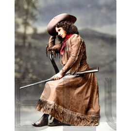 1903 Annie Oakley, The Western Girl 14 x 11" Photo