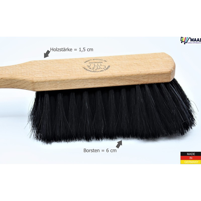 Maaj® Hand Brush Waxed with Horsehair Covering Like Grandma's Times