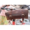 american blue Buffalo Leather Handlebar Saddle Motorcycle Bag Bicycle Tool