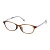 パール 老眼鏡 3.5 ブルーライトカット レディース Anna Emilia UVカット クリアレンズ 花柄