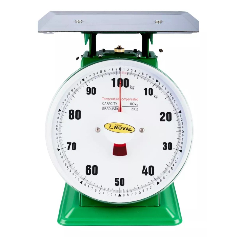 Noval Báscula Mecánica Industrial De Muelle 60 Kg Noval 30x30cm