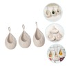 BIUDECO Multi-function Fruit Storage Container Woven Hanging Basket Teardrop Shape