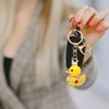 2 Pieces Cartoon Duck Keychains, Cute Animal Keychains, Rhinestone Keychains,