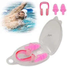 Charming Decor Nose Clip, Nose Plug, Set of 2, Swimming, Suitable for Children and Adults, One Size Fits Most, Anti-Shedding, Reusable, Comfortable, Unisex, Suitable for Beginners to Swimming, Storage