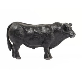Little Buster Toys Angus Bull | 1:16 Scale Black Angus Cattle Figure | Lifelike Farm and Ranch Display | Holiday-Ready Collector Gift for Miniature Ranch Scenes