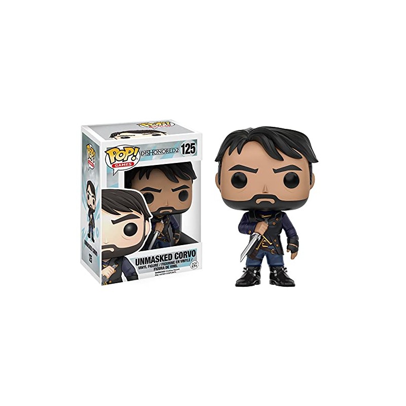 Funko POP! Dishonored 2 Unmasked Corvo Vinyl Figure #125 Exclusive