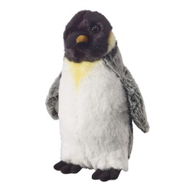 Bauer Spielwaren "Deine Tiere mit Herz" King Penguin Standing: Small Cuddly Toy for Cuddling and Loving, Ideal as a Gift, 21 cm, White/Grey (12516)