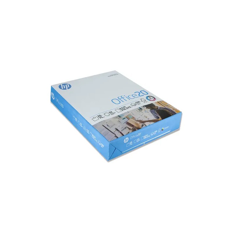 Caja De 5000 Hojas Blancas Hp tamaño carta color blanco