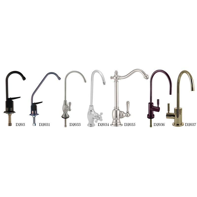 Westbrass D2031-NL-12 8" Touch-Flo Style Pure Cold Water Dispenser Faucet,