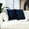mixeoo Comfy Dark Blue Throw Pillow Covers Decorative Square Velvet