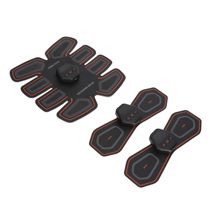 Abdominal Muscle Trainer 10 Modes PU Leather USB Rechargeable Micro
