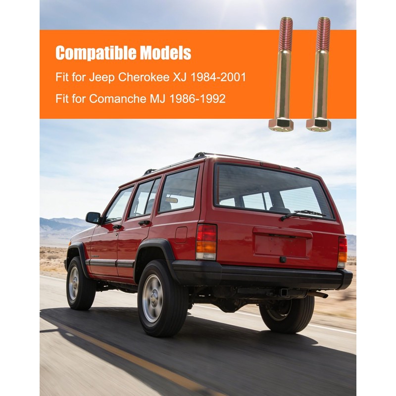 Rear Leaf Spring and Shackle Bolts Fit for Jeep Cherokee