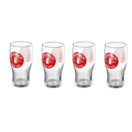 Smithwick's Irish Red Ale Signature Pub Glass Imperial 16 Ounce Pint Glass - Set of 4