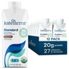 KATE FARMS Organic 1.4 High Calorie Nutrition Shake, Chocolate, 20g