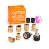 AstroAI Pressure Washer Quick Disconnect Kit: M22 Swivel, 3/8'' &