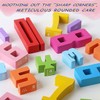 vecora Wooden Number Blocks Toy Set – 10 pcs Natural